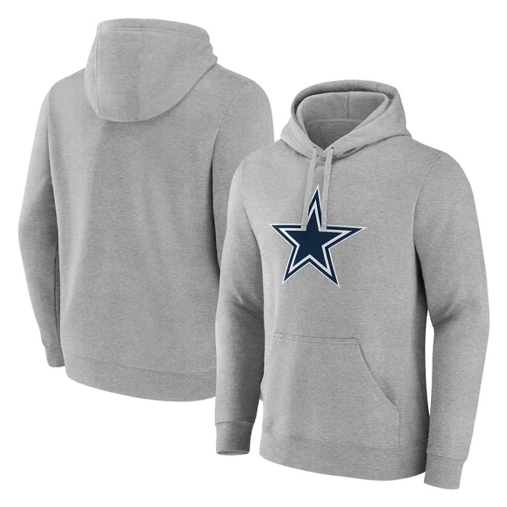 Kooe D.Cowboys Gray Pullover Hoodies Limited Blank Player Stitched Jerseys