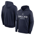 Kooe D.Cowboys Navy Toss Sweep Performance Pullover Hoodie Limited Blank Player Stitched Jerseys