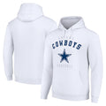 Kooe D.Cowboys White Pullover Hoodies Limited Blank Player Stitched Jerseys