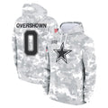 Kooe D.Cowboys #0 DeMarvion Overshown Player Arctic Camo Salute to Service Hoodies Limited Game Stitched Jerseys