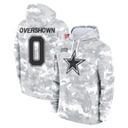 Kooe D.Cowboys #0 DeMarvion Overshown Player Arctic Camo Salute to Service Hoodies Limited Game Stitched Jerseys