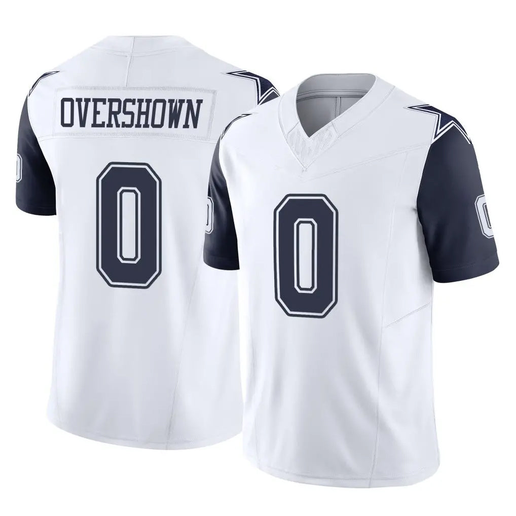 Kooe D.Cowboys #0 DeMarvion Overshown Player White-Navy Limited Vapor F.U.S.E. Home Game Stitched Jerseys