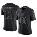 Kooe D.Cowboys #13 Caleb Downs Player Black Limited Reflective Home Game Stitched Jerseys