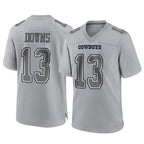 Kooe D.Cowboys #13 Caleb Downs Player Gray Atmosphere Fashion Home Game Stitched Jerseys