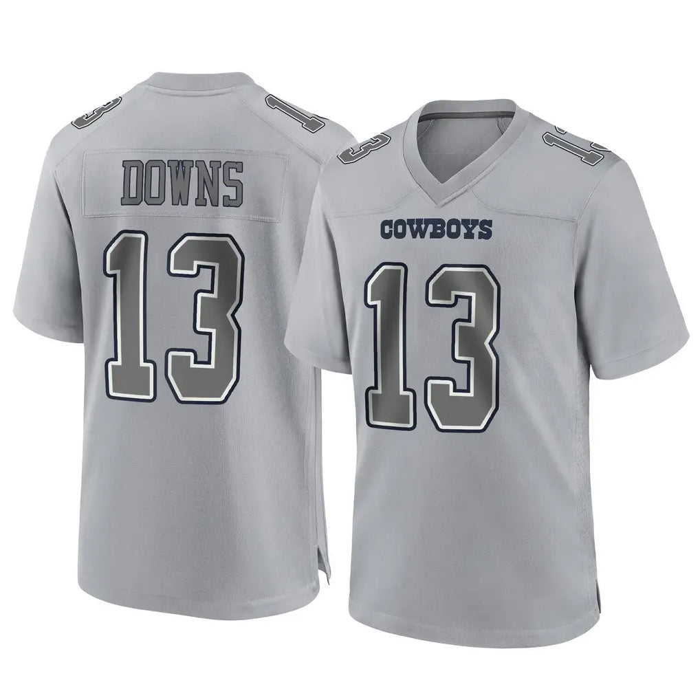 Kooe D.Cowboys #13 Caleb Downs Player Gray Atmosphere Fashion Home Game Stitched Jerseys