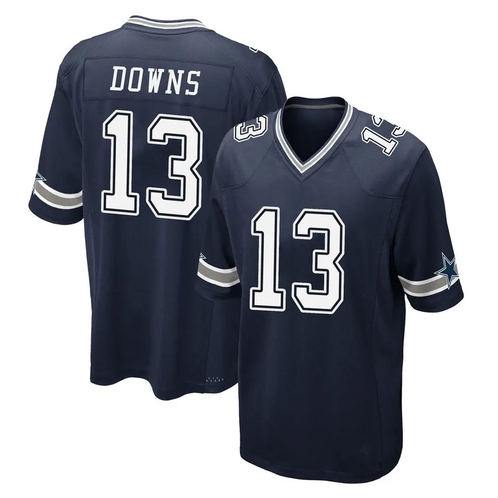 Kooe D.Cowboys #13 Caleb Downs Player Navy Home Game Stitched Jerseys