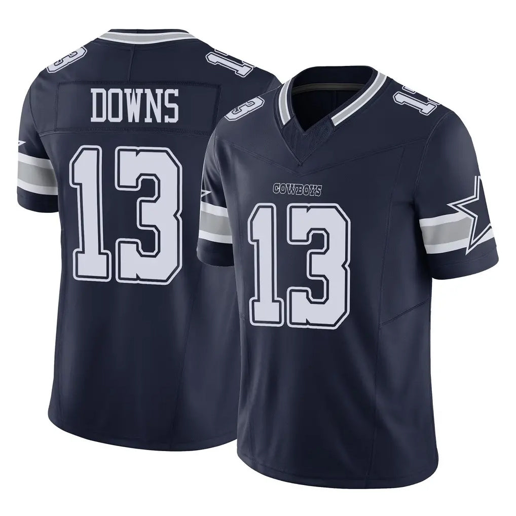 Kooe D.Cowboys #13 Caleb Downs Player Navy Limited Vapor F.U.S.E. Home Game Stitched Jerseys