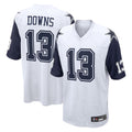 Kooe D.Cowboys #13 Caleb Downs Player White-Navy Home Game Stitched Jerseys
