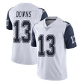 Kooe D.Cowboys #13 Caleb Downs Player White-Navy Limited Color Rush Vapor Untouchable Home Game Stitched Jerseys