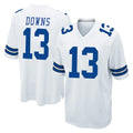 Kooe D.Cowboys #13 Caleb Downs Player White Home Game Stitched Jerseys
