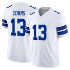 Kooe D.Cowboys #13 Caleb Downs Player White Limited Vapor F.U.S.E. Home Game Stitched Jerseys