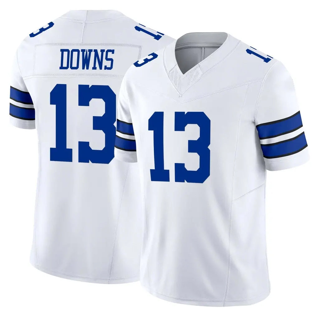 Kooe D.Cowboys #13 Caleb Downs Player White Limited Vapor F.U.S.E. Home Game Stitched Jerseys