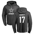 Kooe D.Cowboys #17 Brandon Aubrey Player Ash One Color Pullover Hoodie Limited Stitched Jerseys