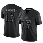 Kooe D.Cowboys #17 Brandon Aubrey Player Black REFLECTIVE Limited Stitched Jerseys