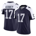 Kooe D.Cowboys #17 Brandon Aubrey Player Navy-White Limited Alternate Vapor F.U.S.E. Home Game Stitched Jerseys