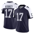 Kooe D.Cowboys #17 Brandon Aubrey Player Navy-White Limited Alternate Vapor F.U.S.E. Home Game Stitched Jerseys