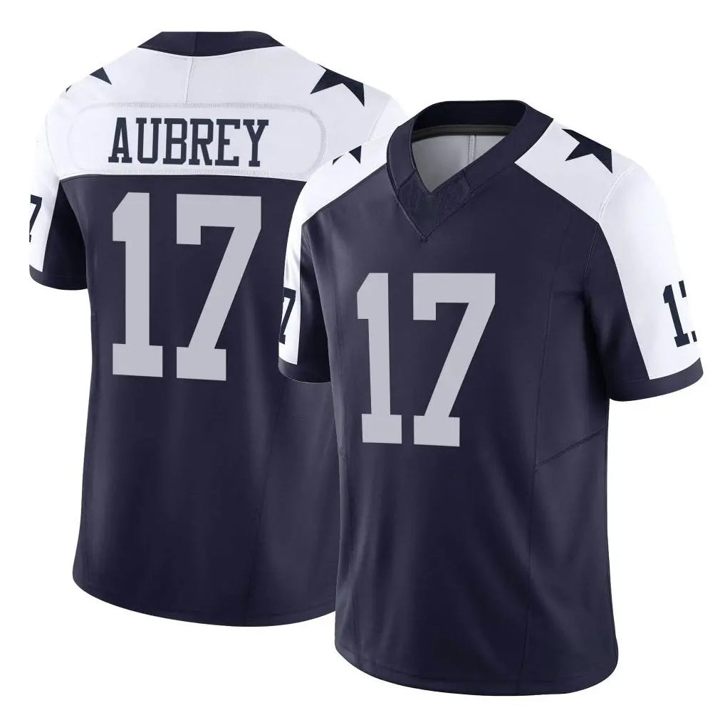 Kooe D.Cowboys #17 Brandon Aubrey Player Navy-White Limited Alternate Vapor F.U.S.E. Home Game Stitched Jerseys