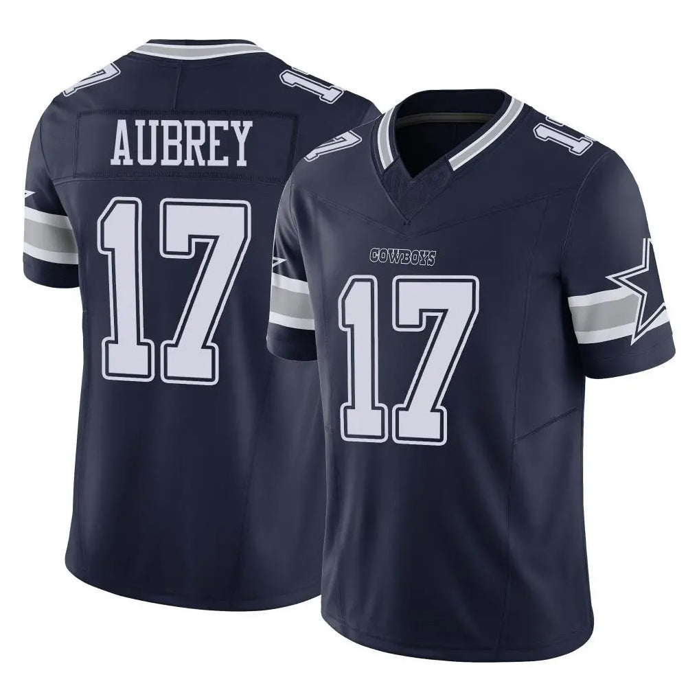 Kooe D.Cowboys #17 Brandon Aubrey Player Navy Limited Vapor F.U.S.E. Home Game Stitched Jerseys