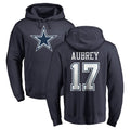 Kooe D.Cowboys #17 Brandon Aubrey Player Navy Pullover Hoodies Limited Stitched Jerseys