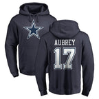 Kooe D.Cowboys #17 Brandon Aubrey Player Navy Pullover Hoodies Limited Stitched Jerseys