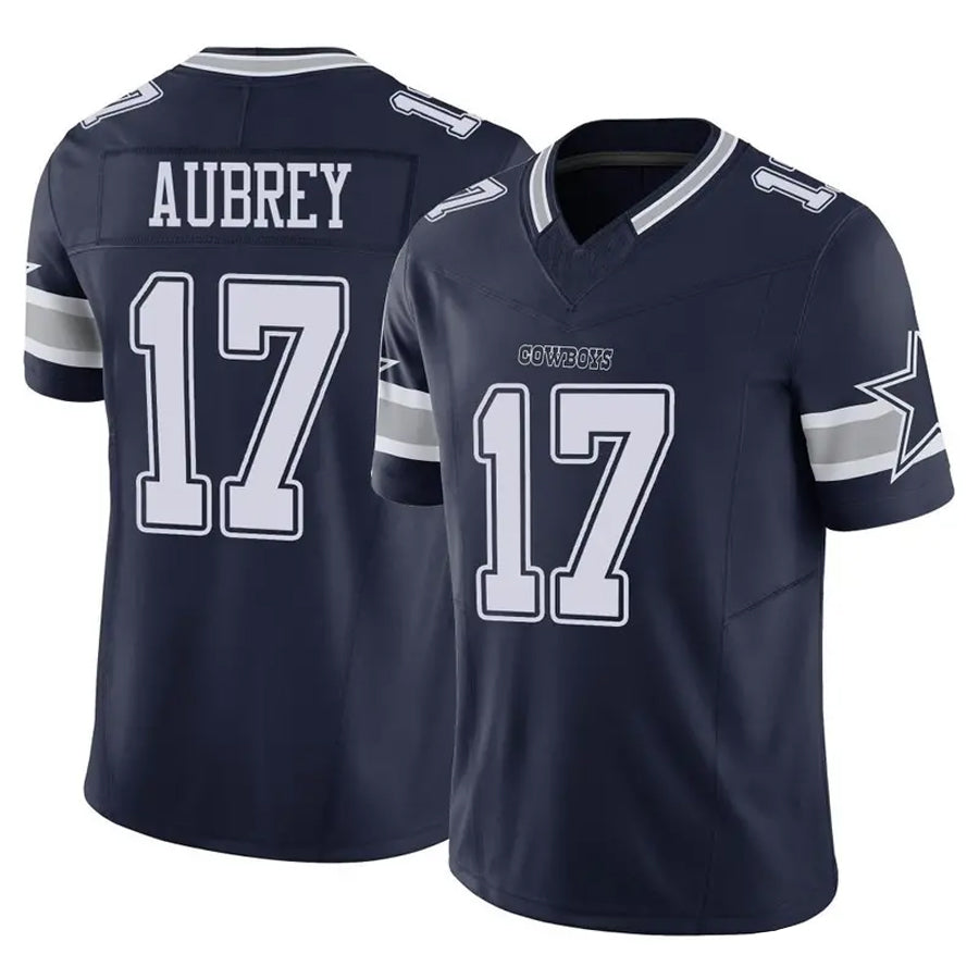 Kooe D.Cowboys #17 Brandon Aubrey Player Navy Vapor F.U.S.E. Limited Stitched Jerseys