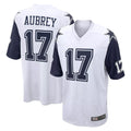 Kooe D.Cowboys #17 Brandon Aubrey Player White-Navy Home Game Stitched Jerseys