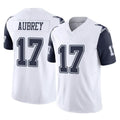 Kooe D.Cowboys #17 Brandon Aubrey Player White-Navy Limited Vapor F.U.S.E. Home Game Stitched Jerseys