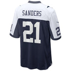 Kooe D.Cowboys #21 Deion Sanders Player Navy Alternate Game Stitched Jerseys