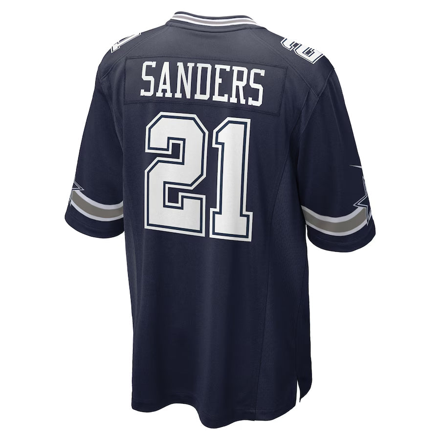 Kooe D.Cowboys #21 Deion Sanders Player Navy Home Game Stitched Jerseys
