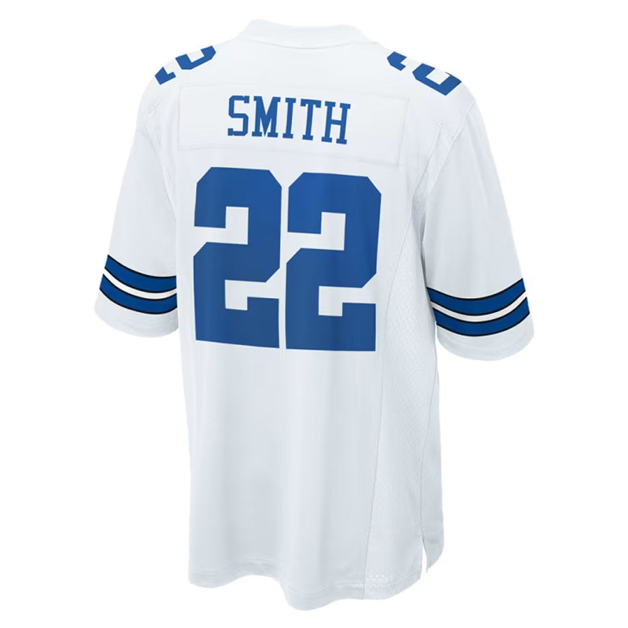Kooe D.Cowboys #22 Emmitt Smith Player White Home Game Stitched Jerseys