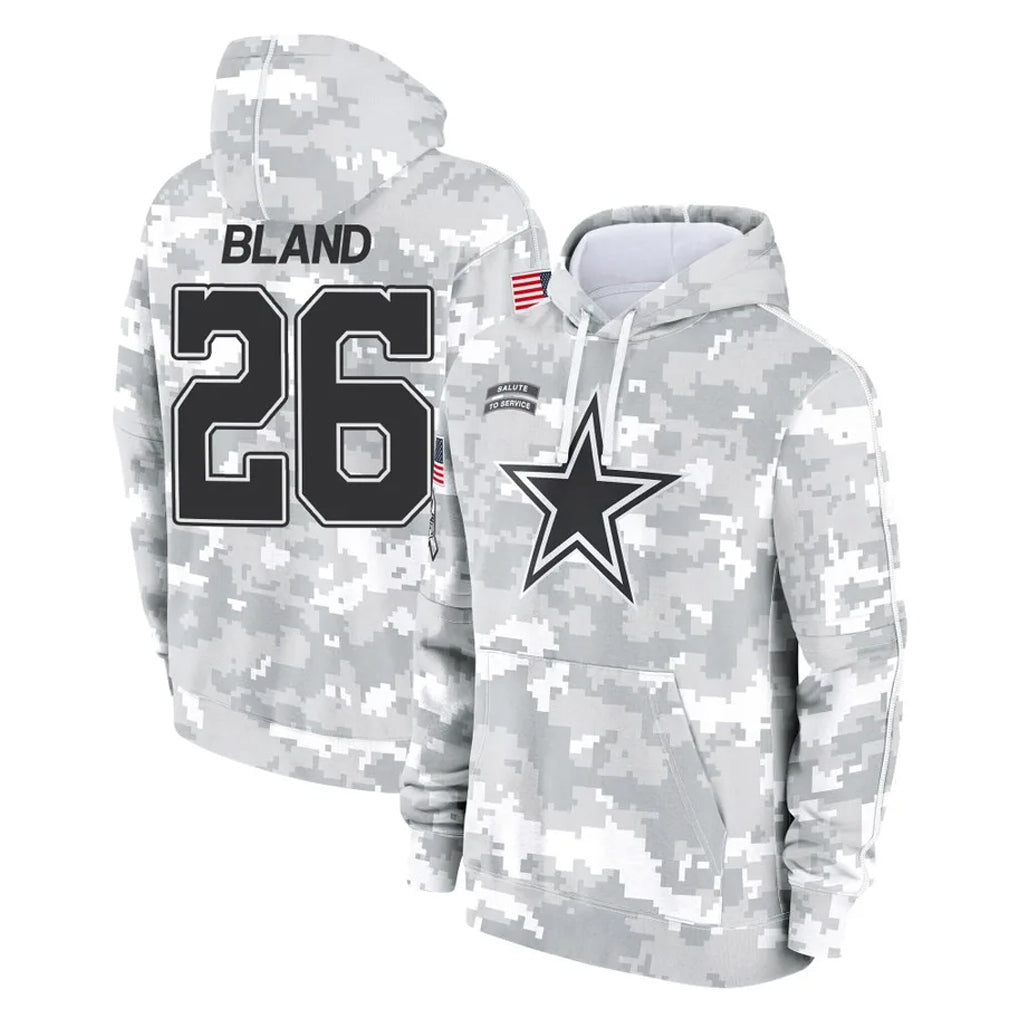 Kooe D.Cowboys #26 DaRon Bland Player Arctic Camo Salute to Service Hoodies Limited Game Stitched Jerseys