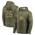 Kooe D.Cowboys #26 DaRon Bland Player Olive Salute to Service Pullover Hoodies Home Game Stitched Jerseys