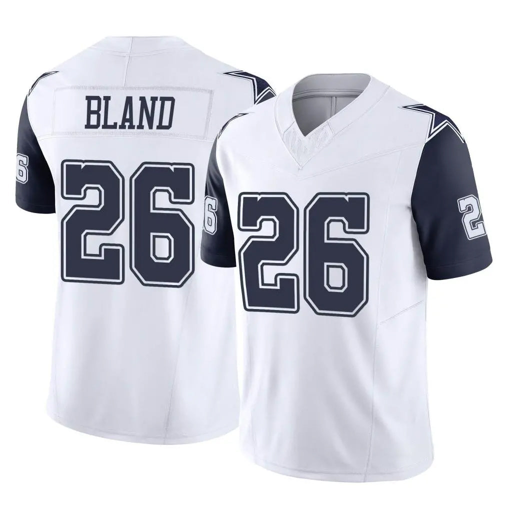 Kooe D.Cowboys #26 DaRon Bland Player White-Navy Limited Vapor F.U.S.E. Home Game Stitched Jerseys