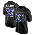 Kooe D.Cowboys #33 Javonte Williams Player Carbon Black Fashion Home Game Stitched Jerseys