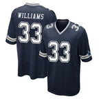 Kooe D.Cowboys #33 Javonte Williams Player Navy Home Game Stitched Jerseys