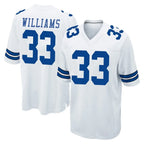 Kooe D.Cowboys #33 Javonte Williams Player White Home Game Stitched Jerseys