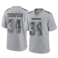 Kooe D.Cowboys #34 Jalen Thompson Player Gray Atmosphere Fashion Home Game Stitched Jerseys