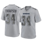 Kooe D.Cowboys #34 Jalen Thompson Player Gray Atmosphere Fashion Home Game Stitched Jerseys