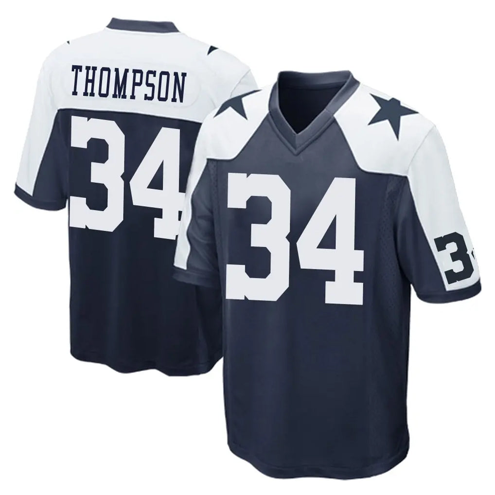 Kooe D.Cowboys #34 Jalen Thompson Player Navy-White Alternate Home Game Stitched Jerseys