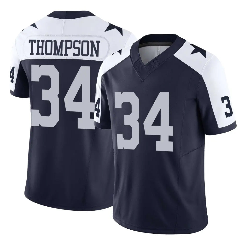 Kooe D.Cowboys #34 Jalen Thompson Player Navy-White Limited Alternate Vapor F.U.S.E. Home Game Stitched Jerseys