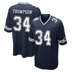 Kooe D.Cowboys #34 Jalen Thompson Player Navy Home Game Stitched Jerseys
