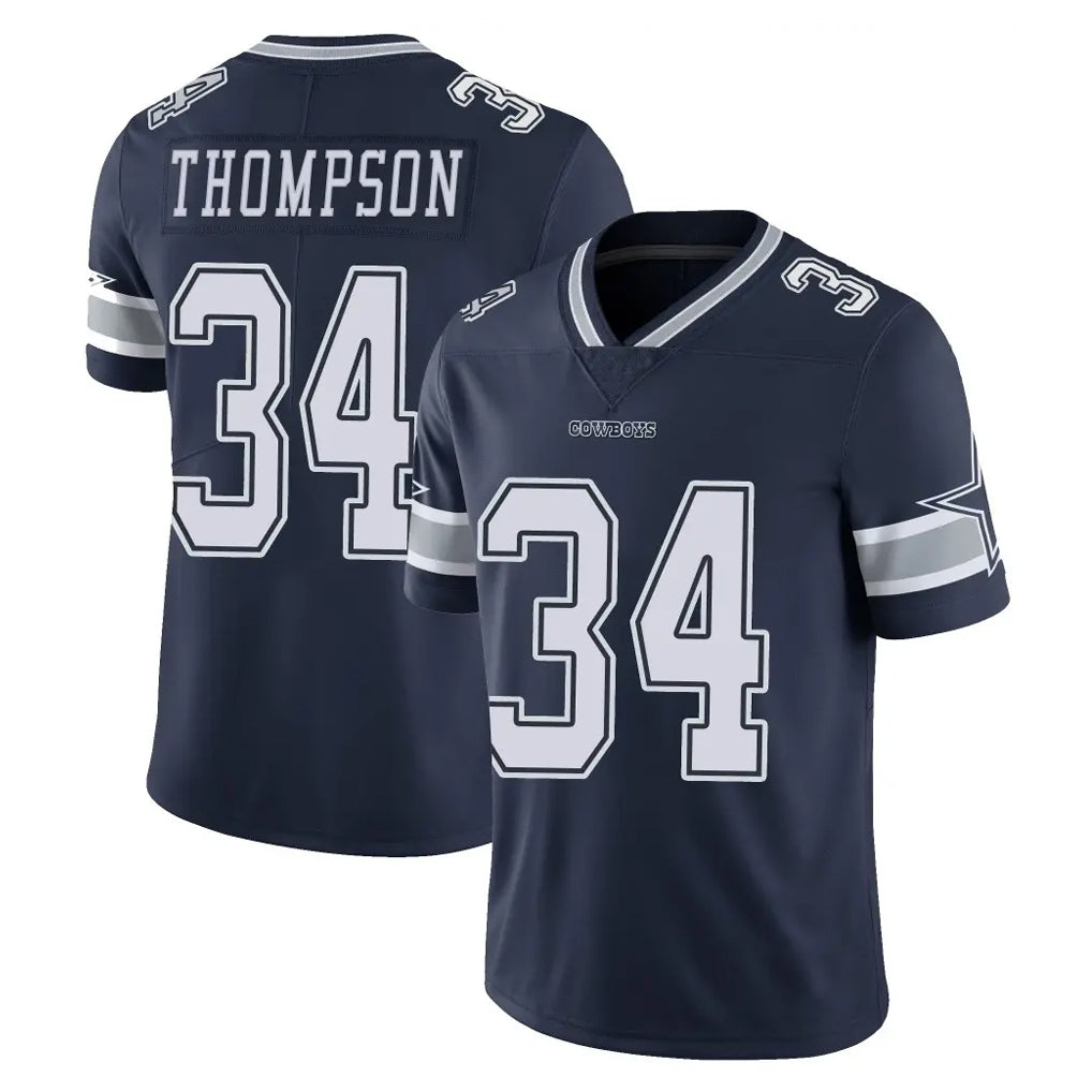Kooe D.Cowboys #34 Jalen Thompson Player Navy Vapor Untouchable Limited Home Game Stitched Jerseys