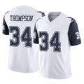 Kooe D.Cowboys #34 Jalen Thompson Player White-Navy Limited Vapor F.U.S.E. Home Game Stitched Jerseys