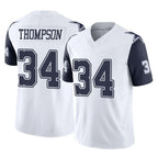 Kooe D.Cowboys #34 Jalen Thompson Player White-Navy Limited Vapor F.U.S.E. Home Game Stitched Jerseys