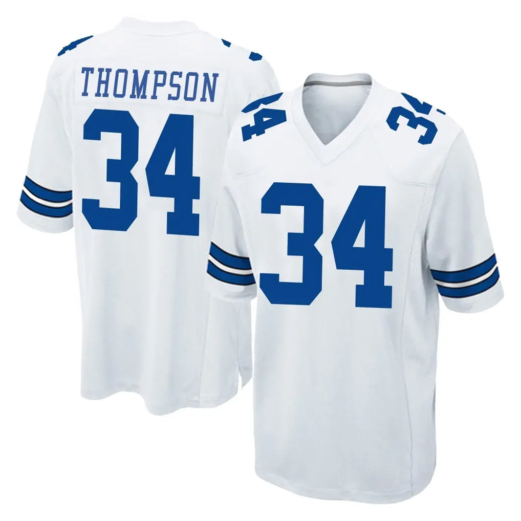 Kooe D.Cowboys #34 Jalen Thompson Player White Home Game Stitched Jerseys