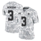Kooe D.Cowboys #3 George Pickens Player Arctic Camo Salute to Service Limited Home Game Stitched Jerseys