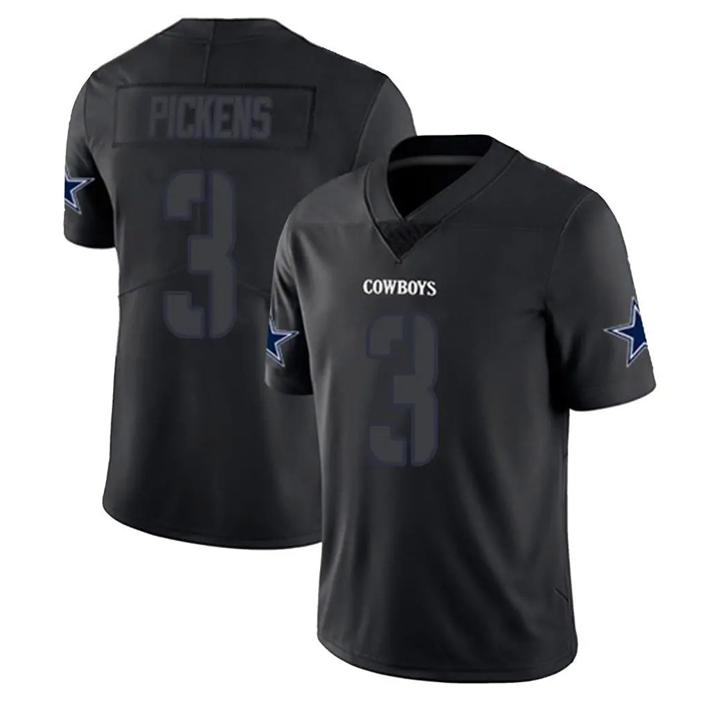 Kooe D.Cowboys #3 George Pickens Player Black Impact Limited Home Game Stitched Jerseys