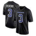 Kooe D.Cowboys #3 George Pickens Player Carbon Black Fashion Home Game Stitched Jerseys