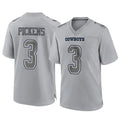 Kooe D.Cowboys #3 George Pickens Player Gray Atmosphere Fashion Home Game Stitched Jerseys