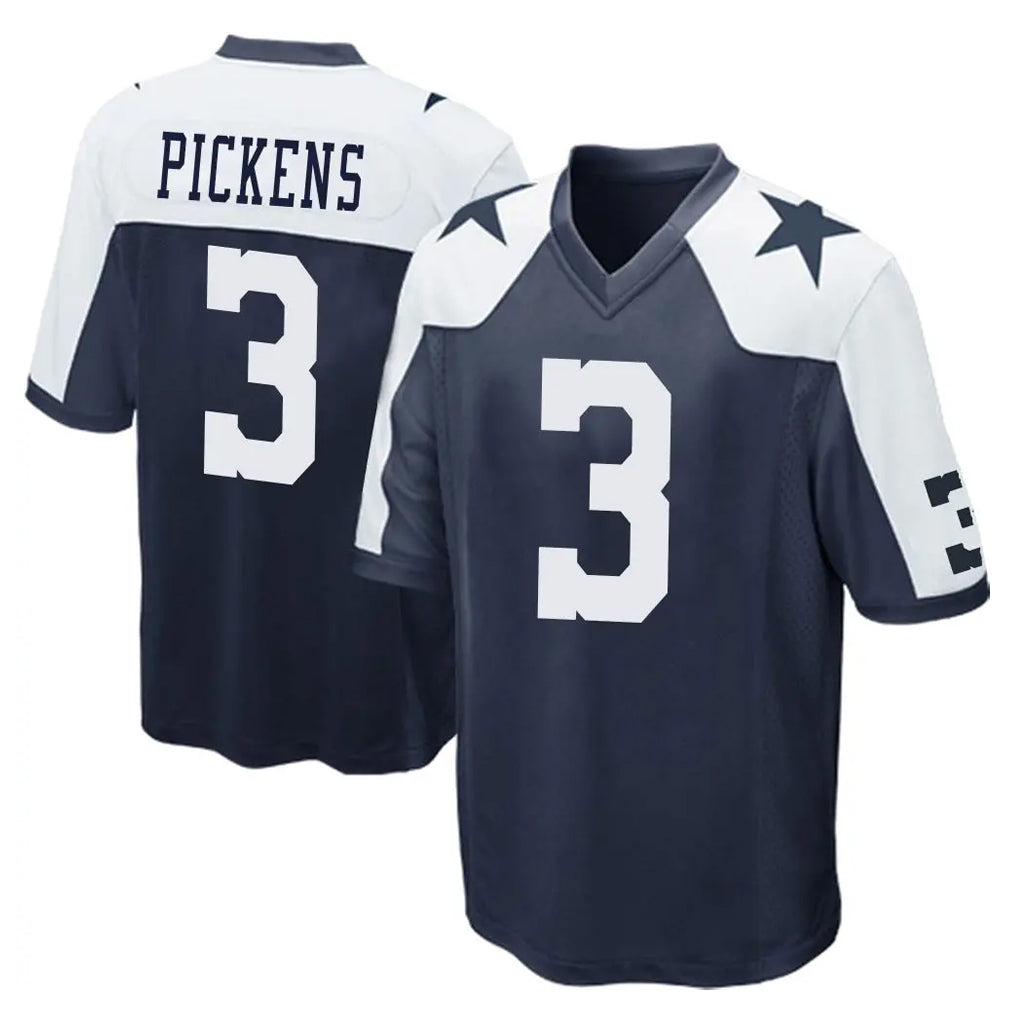 Kooe D.Cowboys #3 George Pickens Player Navy-White Alternate Home Game Stitched Jerseys